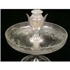 Image 3 : AN ETCHED AND COLORLESS GLASS COMPOTE