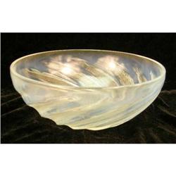 AN OPALESCENT GLASS BOWL