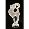 Image 2 : A GROUP OF THREE FROSTED GLASS ANIMAL FIGURES