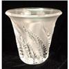Image 1 : A FROSTED TO CLEAR GLASS VASE