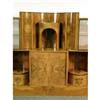 Image 2 : AN ART NOUVEAU MATCHBOOKED BURL WALNUT SIDEBOARD CABINET