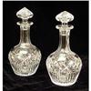 Image 1 : A PAIR OF WEB CRYSTAL COLORLESS GLASS DECANTERS