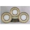 Image 1 : TWELVE PARCEL-GILT DECORATED PORCELAIN SHAPED SERVICE PLATES