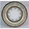 Image 3 : TWELVE PARCEL-GILT DECORATED PORCELAIN SHAPED SERVICE PLATES