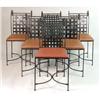 Image 1 : A SET OF SIX WROUGHT-IRON GARDEN CHAIRS