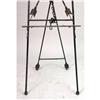 Image 4 : A CLASSICAL-THEMED WROUGHT IRON PAINTING OR DISPLAY EASEL