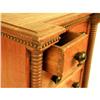 Image 4 : A MINIATURE CARVED WALNUT EMPIRE-STYLE CHEST OF DRAWERS WITH BUN FEET