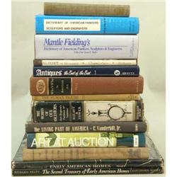 THIRTEEN BOOKS ABOUT AMERICAN HISTORICAL HOUSES, AMERICAN HISTORY, AMERICAN ANTIQUES AND ART