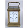 Image 2 : A BRASS CARRIAGE CLOCK