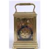 Image 4 : A BRASS CARRIAGE CLOCK