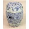 Image 1 : A PORCELAIN BLUE AND WHITE OCTAGONAL GARDEN SEAT