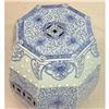 Image 2 : A PORCELAIN BLUE AND WHITE OCTAGONAL GARDEN SEAT