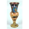 Image 1 : AN ENAMEL AND BRASS POLYCHROME-DECORATED DIMINUTIVE VASE