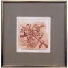 Image 1 : A FRAMED ABSTRACT ETCHING