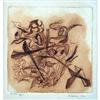 Image 2 : A FRAMED ABSTRACT ETCHING