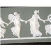 Image 3 : A FRAMED WEDGWOOD "DANCING HOURS" GREEN JASPERWARE PLAQUE