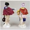Image 6 : A PAIR OF CONTINENTAL POLYCHROME AND PARCEL GILT PORCELAIN FIGURES