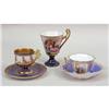 Image 3 : A MISCELLANEOUS GROUP OF POLYCHROME-DECORATED PORCELAIN CUPS AND SAUCERS