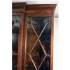 Image 3 : A GEORGE III STYLE FIGURED MAHOGANY BREAKFRONT BOOKCASE