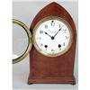 Image 6 : A GROUP OF THREE WOOD SHELF CLOCKS