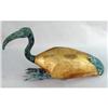 Image 4 : A PATINATED AND GILDED METAL AND COMPOSITION SCULPTURE OF AN IBIS