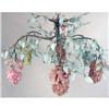 Image 1 : A PATINATED BRONZE AND FROSTED GLASS "WISTERIA" CHANDELIER