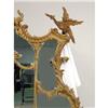 Image 3 : A LARGE CARVED AND GESSOED CHIPPENDALE STYLE WALL MIRROR