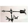 Image 3 : A SMALL DECORATIVE WROUGHT-IRON WEATHERVANE