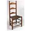 Image 2 : TWO COLONIAL-REVIVAL RUSH-SEAT LADDERBACK SIDE CHAIRS