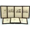 Image 1 : A GROUP OF SEVEN FRAMED ENGRAVINGS