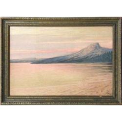 A FRAMED PASTEL