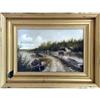 Image 1 : A FRAMED OIL ON BOARD