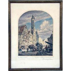 A FRAMED MIXED MEDIA