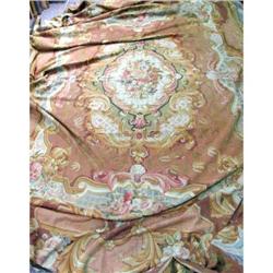 A LARGE AUBUSSON TAPESTRY WORKED IN POLYCHROME