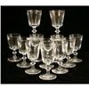 Image 1 : A GROUP OF STEUBEN COLORLESS GLASS SHERRY GLASSES