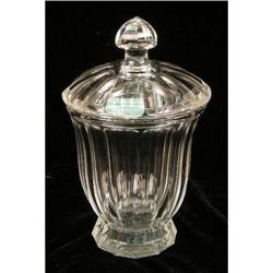 AN ASSORTED GROUP OF COLORLESS GLASS TABLE ARTICLES