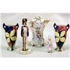 Image 1 : A MISCELLANEOUS GROUP OF POLYCHROME-DECORATED PORCELAIN TABLE ARTICLES