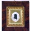 Image 1 : A FRAMED PAINTED SILHOUETTE