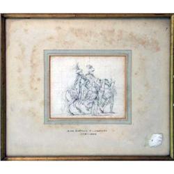 A FRAMED PENCIL ON PAPER