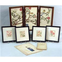 FOUR FRAMED FLORAL PRINTS