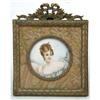 Image 3 : A FRAMED MINIATURE PORTRAIT OF A LADY ON BONE