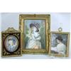Image 1 : TWO FRAMED MINIATURE PORTRAITS OF LADIES