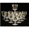 Image 1 : ELEVEN STEUBEN COLORLESS GLASS WATER GOBLETS