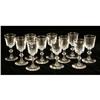 Image 1 : ELEVEN STEUBEN COLORLESS GLASS CORDIAL GLASSES