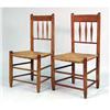 Image 4 : A PAIR OF RUSH-SEAT SPINDLE-BACK SIDE CHAIRS