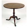 Image 2 : A GEORGE I CARVED MAHOGANY TILT-TOP TEA TABLE
