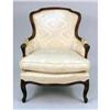 Image 3 : A SILK BROCADE UPHOLSTERED FRENCH PROVINCIAL BERGERE