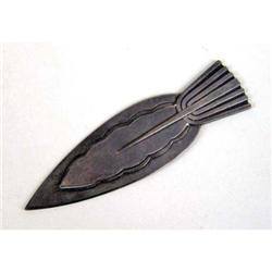 A GEORG JENSEN STERLING SILVER ARROW-FORM BOOKMARK