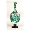 Image 2 : A PARCEL-GILT EMERALD AND COLORLESS GLASS CAMEO GLASS STOPPERED DECANTER