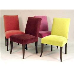 A SET OF FOUR CONTEMPORARY SIDE CHAIRS